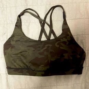 Lulu lemon camo sports bra
